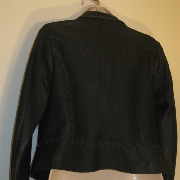 100% Genuine Black Leather Jacket - Picture 7 of 8